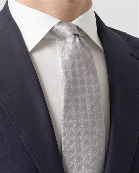 Grey Silk tie 